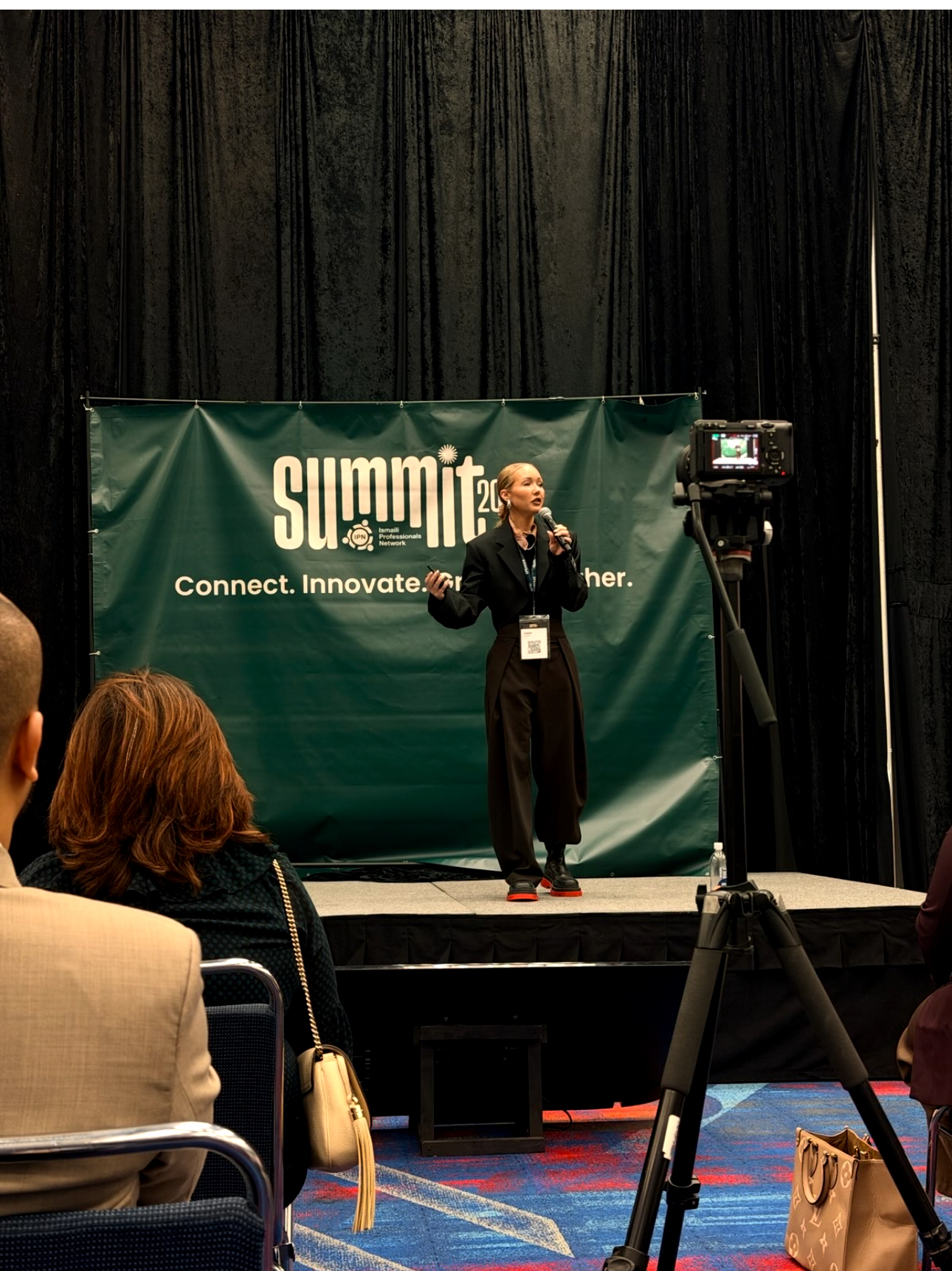 Sarah Evans keynoting at IPN Summit